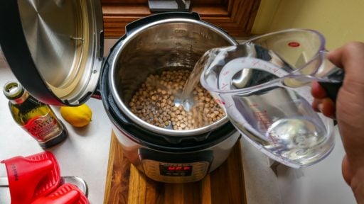 Pressure Cooker Red Pepper Hummus | DadCooksDinner.com
