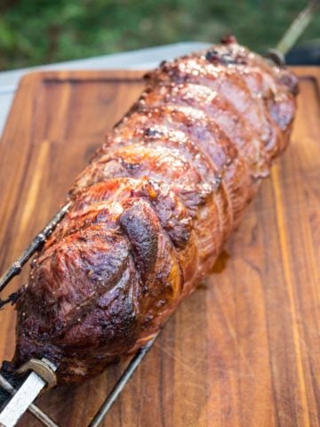 Rotisserie Eye of Round Roast | DadCooksDinner.com