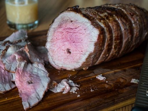 Rotisserie Eye of Round Roast | DadCooksDinner.com