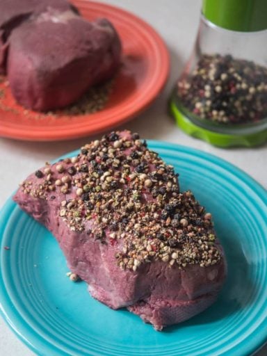 Sous Vide Peppercorn Filet Mignon | DadCooksDinner.com