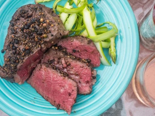 Sous Vide Peppercorn Filet Mignon | DadCooksDinner.com