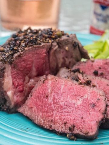 Sous Vide Peppercorn Filet Mignon | DadCooksDinner.com