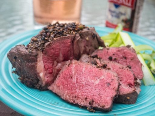 Sous Vide Peppercorn Filet Mignon | DadCooksDinner.com