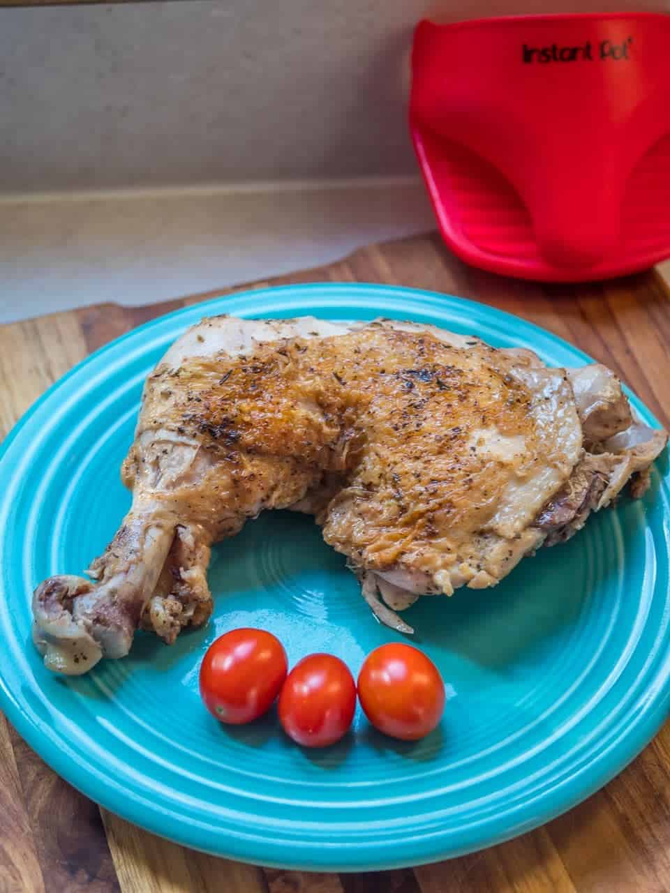 Pressure Cooker Chicken Legs with Herb Rub DadCooksDinner