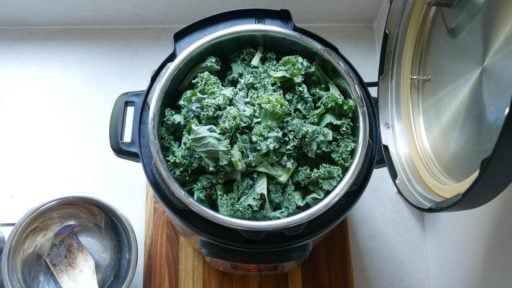 Pressure Cooker Kale Tacos with Caramelized Onions | DadCooksDinner.com