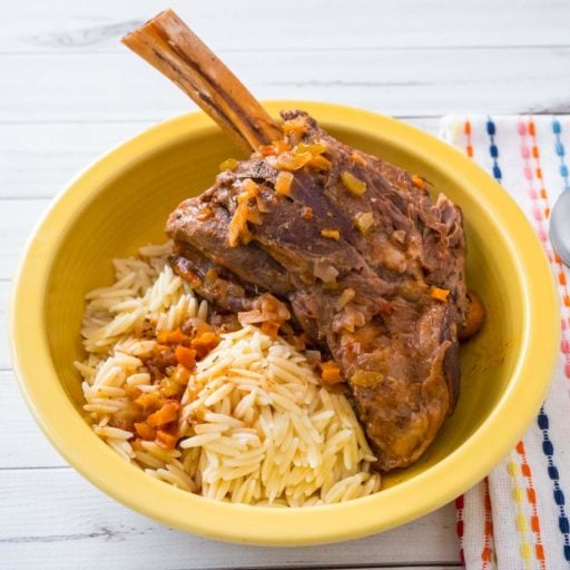 Pressure Cooker Greek Lamb Shanks | DadCooksDinner.com