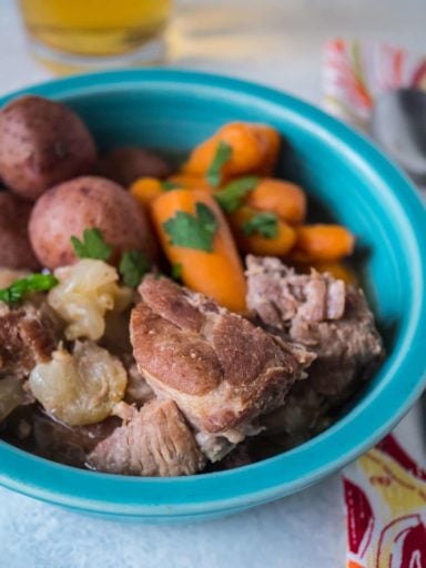 Pressure Cooker Pork and Cider Stew | DadCooksDinner.com