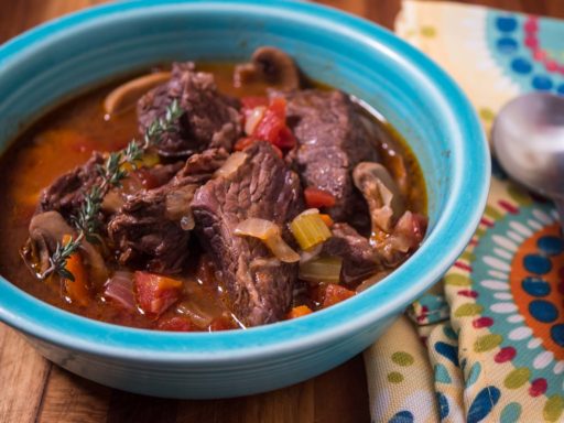 Pressure Cooker Beef Stew with Mushrooms | DadCooksDinner.com