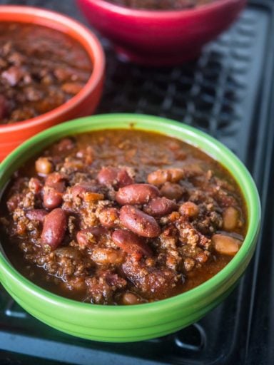 Big Batch of Quick Chili in the 8 Quart Pressure Cooker | DadCooksDinner.com