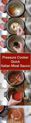Pressure Cooker Italian Meat Sauce | DadCooksDinner.com