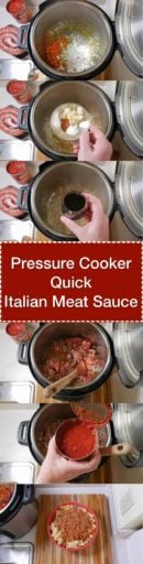 Pressure Cooker Italian Meat Sauce | dadcooksdinner.com