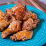 A plate of Instant Pot Chicken Wings