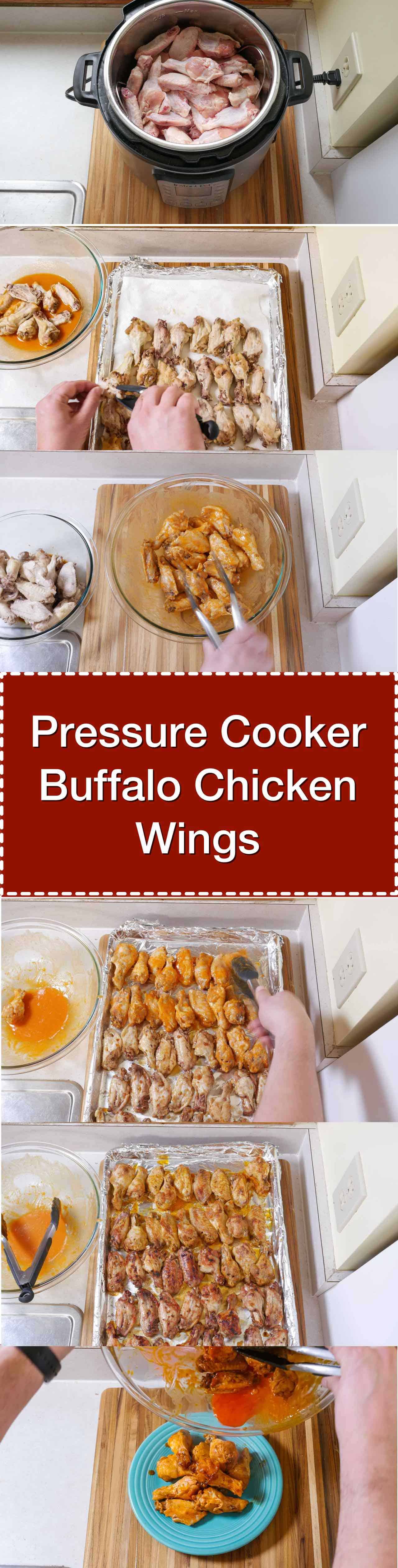 Pressure Cooker Buffalo Chicken Wings | DadCooksDinner.com