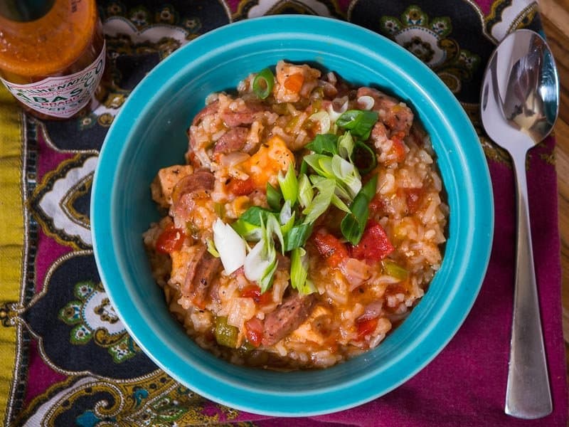 Pressure Cooker Jambalaya with Chicken | DadCooksDinner.com