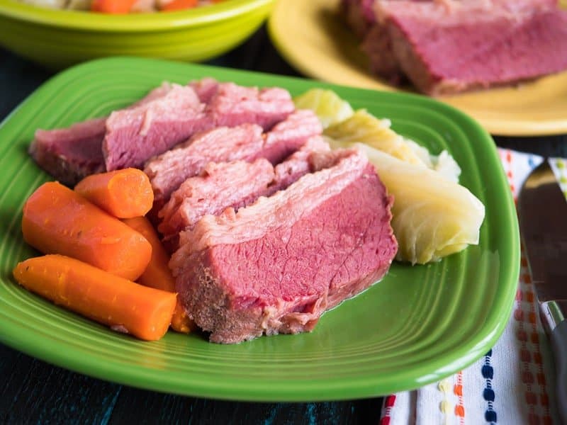 Pressure Cooker Corned Beef and Cabbage | DadCooksDinner.com