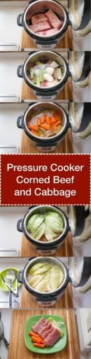 Pressure Cooker Corned Beef and Cabbage | DadCooksDinner.com