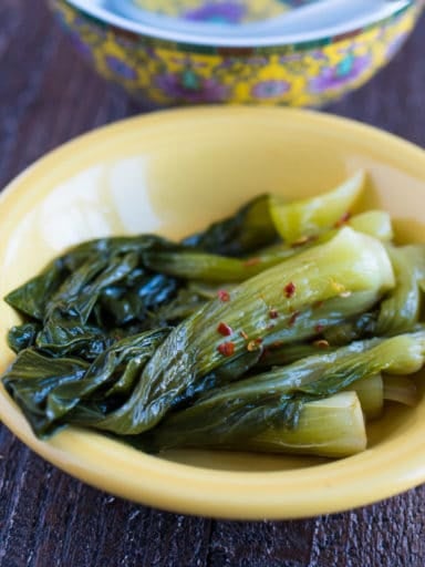 Pressure Cooker Baby Bok Choy | DadCooksDinner.com