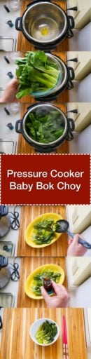 Pressure Cooker Baby Bok Choy | DadCooksDinner.com