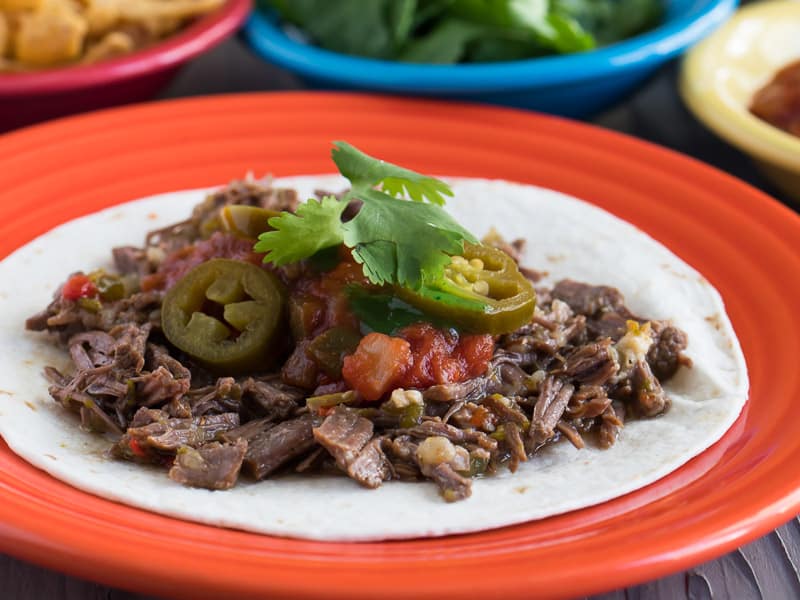 Pressure Cooker Beer Braised Flank Steak Tacos Dadcooksdinner