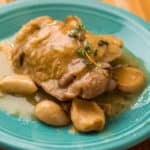 Pressure Cooker Chicken With 40 Cloves of Garlic | DadCooksDinner.com