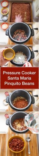 Pressure Cooker Santa Maria Pinquito Beans | DadCooksDinner.com