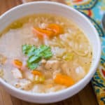 Pressure Cooker Chicken Soup With Rice (From Scratch) | DadCooksDinner.com