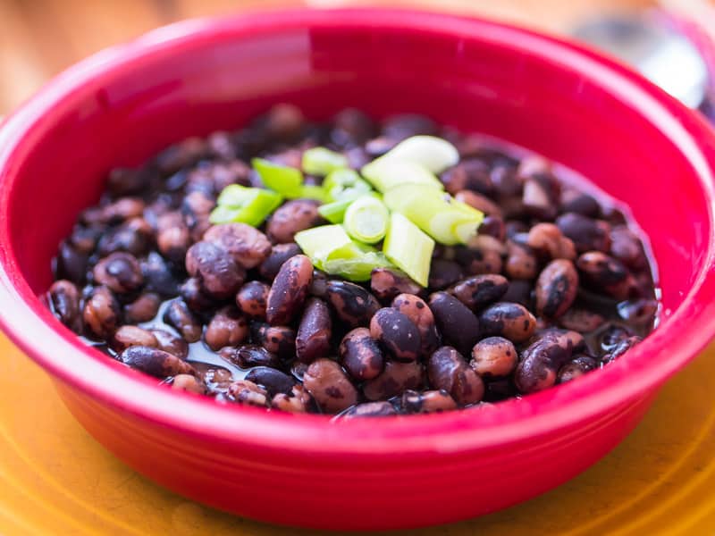 Pressure Cooker Vaquero Beans in Broth - Portrait framed | DadCooksDinner.com