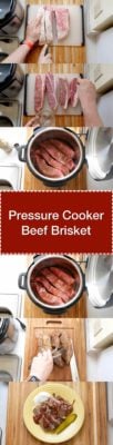 Pressure Cooker Beef Brisket step by step tower | DadCooksDinner.com