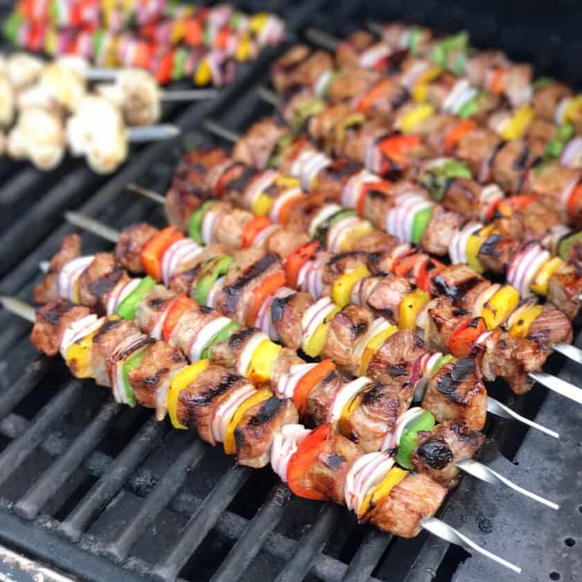 Grilled Beef Sirloin Kabobs | DadCooksDinner.com