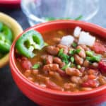 Pressure Cooker Southwestern Bean Soup | DadCooksDinner.com