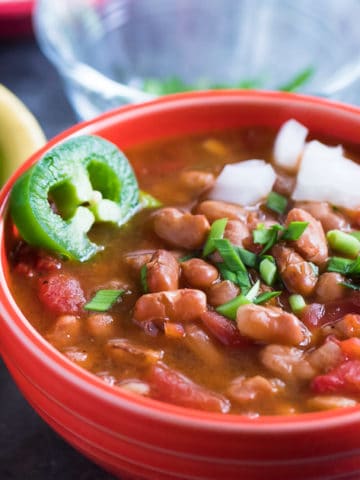 Pressure Cooker Southwestern Bean Soup | DadCooksDinner.com