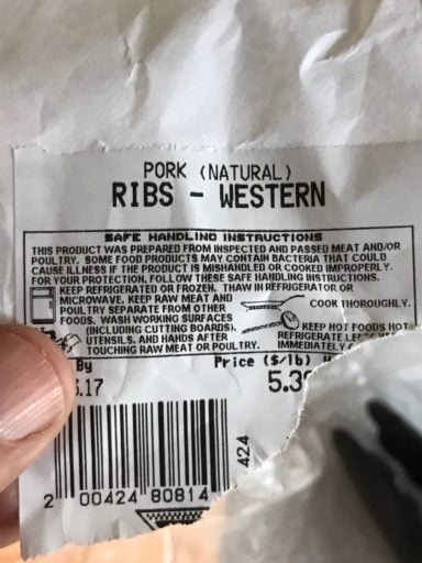 Country ribs in the case...Western ribs on the label