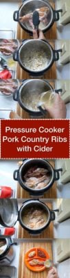 Pressure Cooker Pork Country Ribs with Cider and Mustard - Image Tower | DadCooksDinner.com