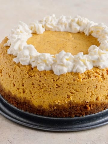 Pressure Cooker Pumpkin Cheesecake | DadCooksDinner.com