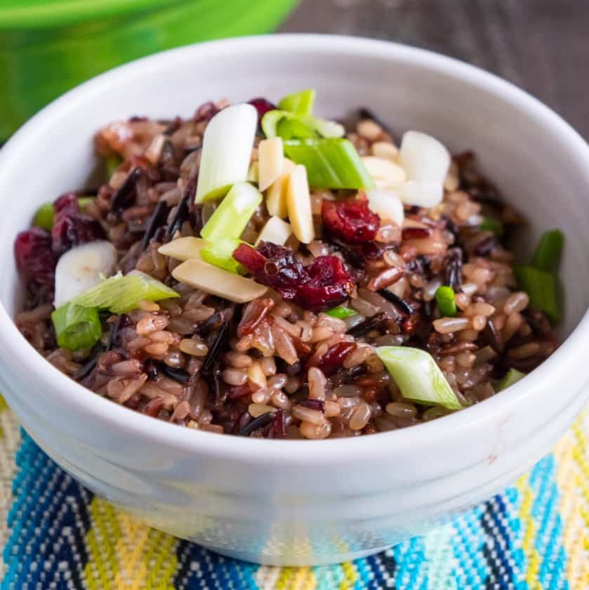 Pressure Cooker Brown and Wild Rice Pilaf