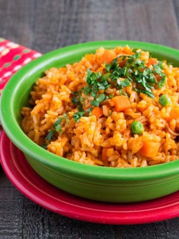 Mexican Brown Rice in a bowl