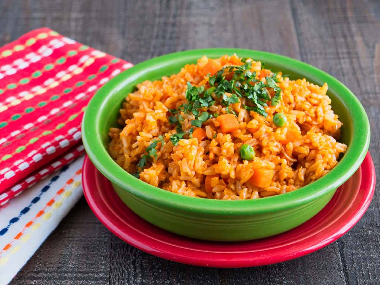 Mexican Brown Rice in a bowl