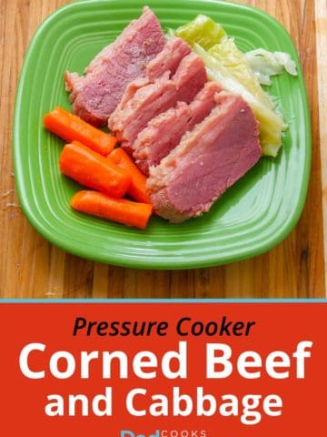 Pressure Cooker Corned Beef and Cabbage with carrots