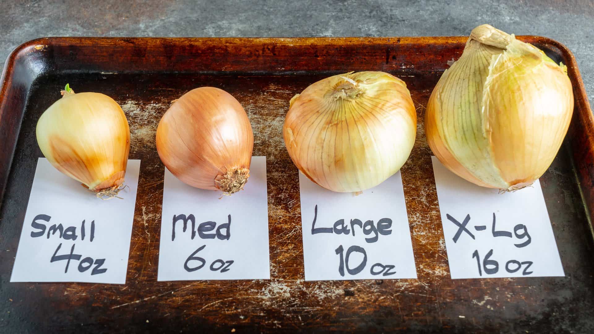 Onion Size, or How Big is a Large Onion? - DadCooksDinner