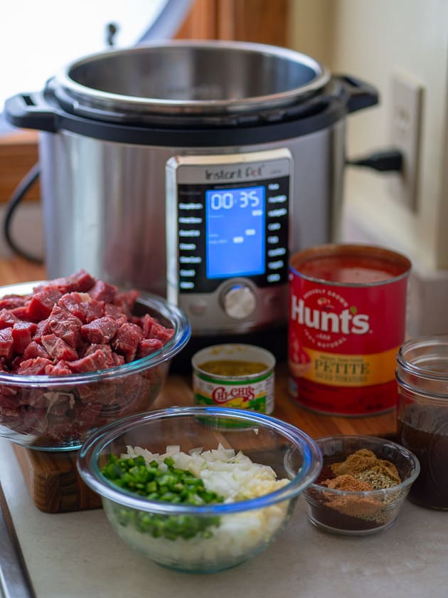 Ingredients prepped and ready to cook