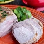 Pork loin roast with parsley