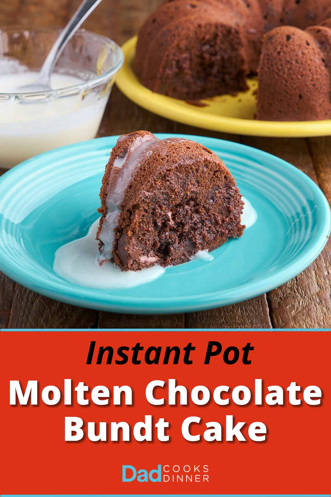 Instant Pot Molten Chocolate Bundt Cake - DadCooksDinner