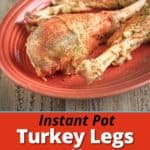 Turkey legs, sprinkled with spices, on a platter