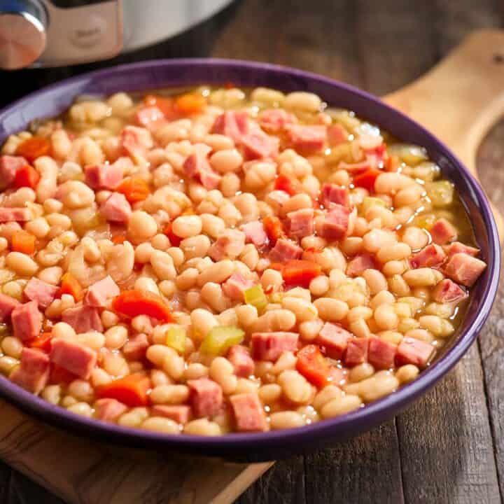 Instant Pot Ham and Beans Recipe (with Dry Beans) DadCooksDinner