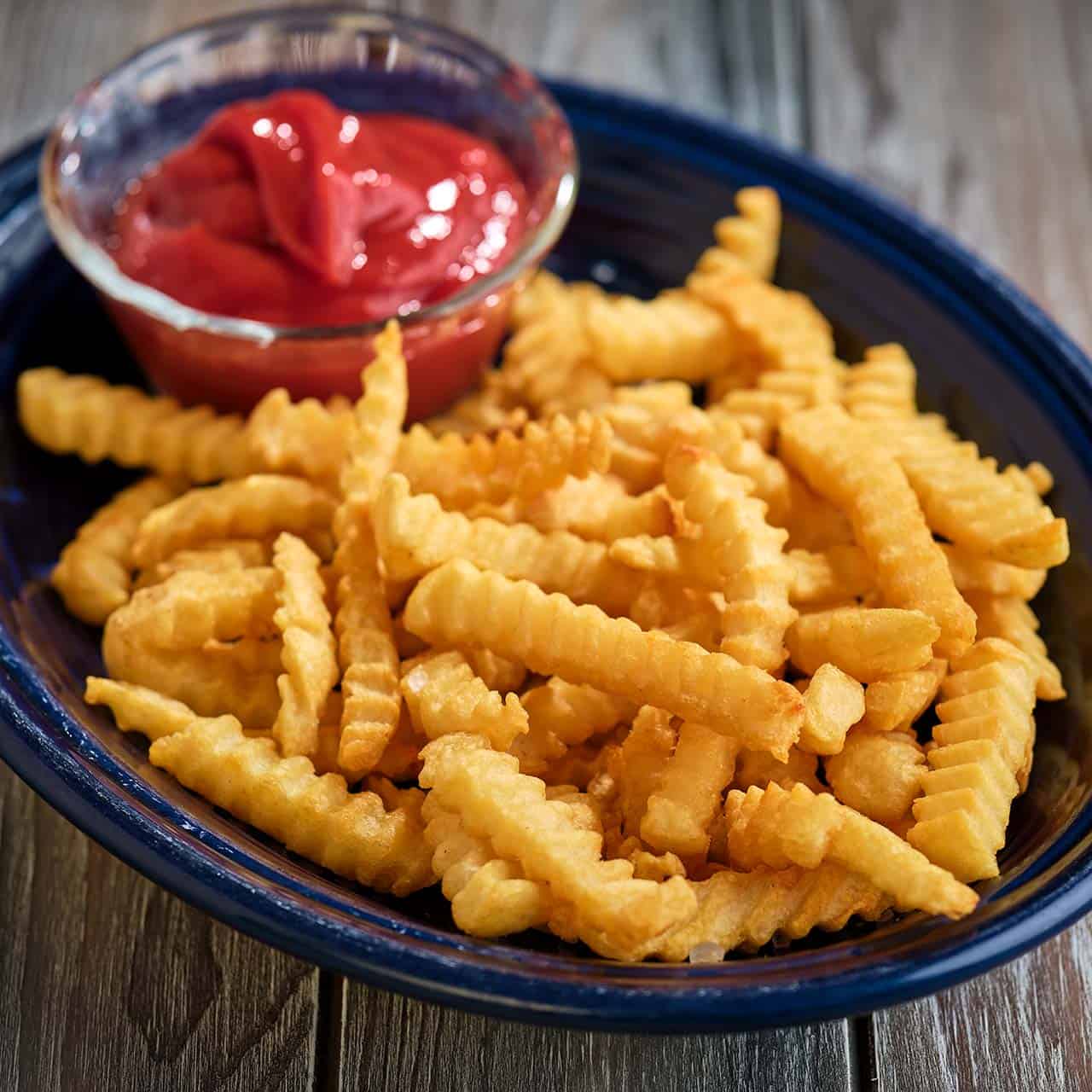 crinkle cut french fries bag