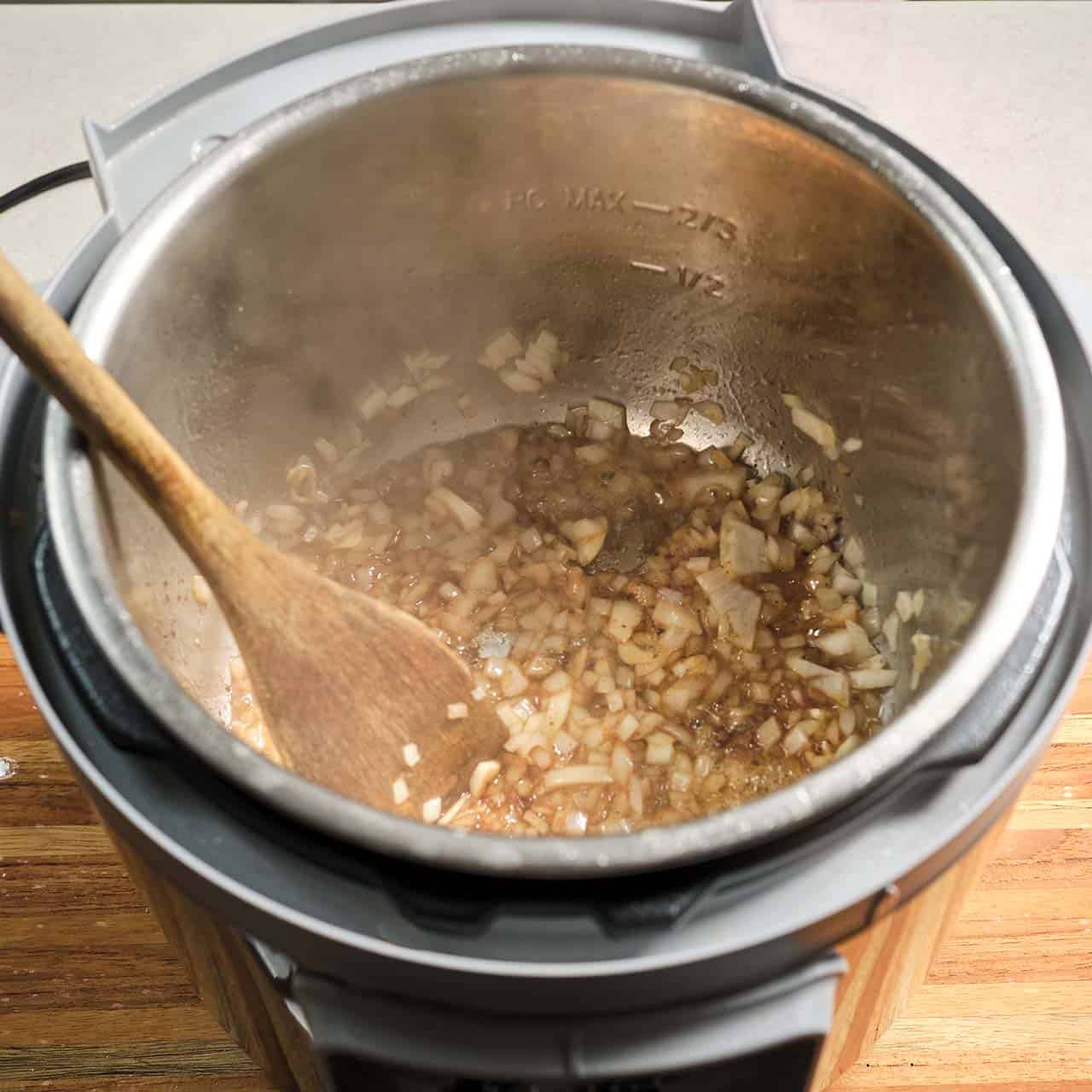 Sauteing the aromatics in an Instant Pot