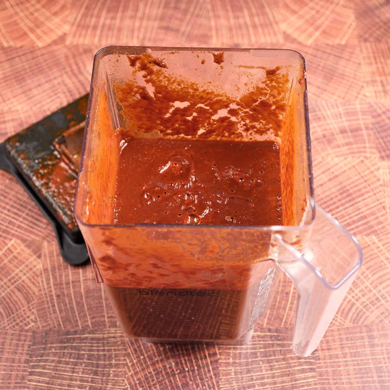 A blender full of blended adobo