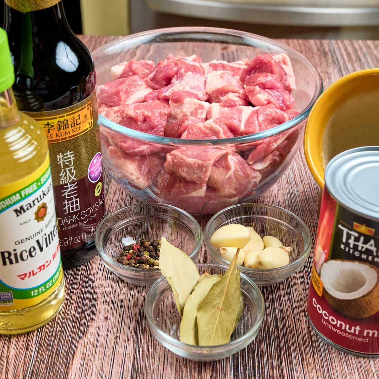 Ingredients for Instant Pot Pork Adobo