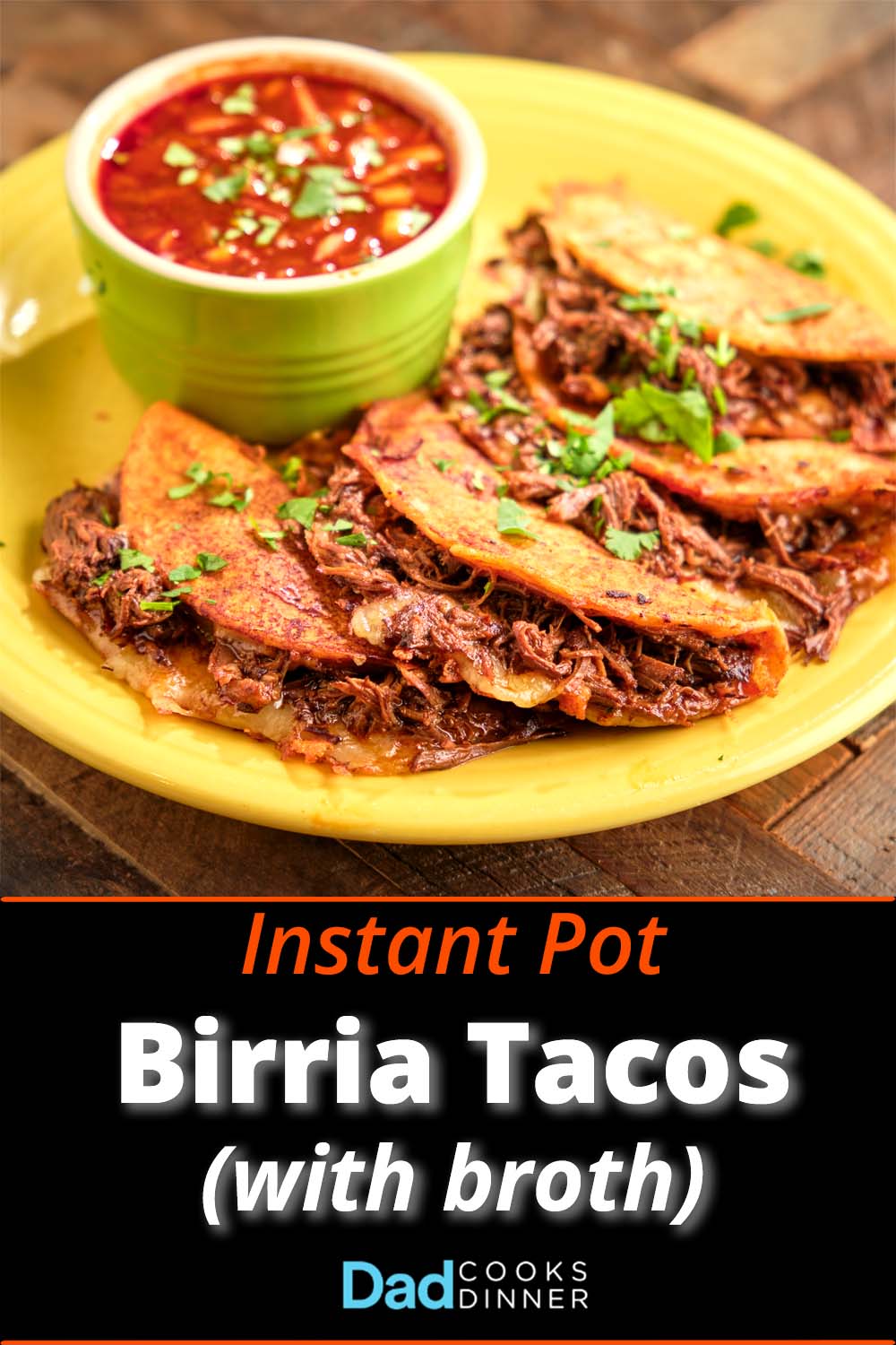 Instant Pot Birria Tacos (with Broth Quesabirria con consomé) Karinokada