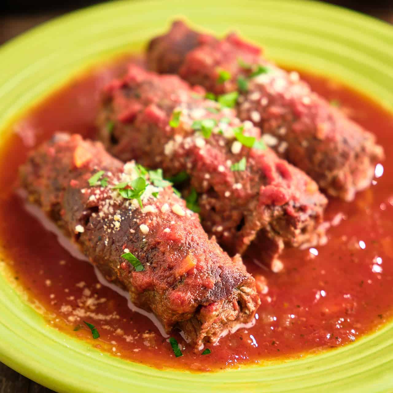 Beef Braciole in sauce